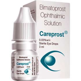 Careprost 3ml Bimatoprost Eye Drop Ophthalmic solution per bottle $12.33