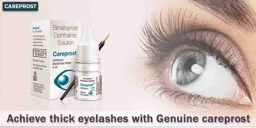 Achieve thick eyelashes with Genuine Careprost