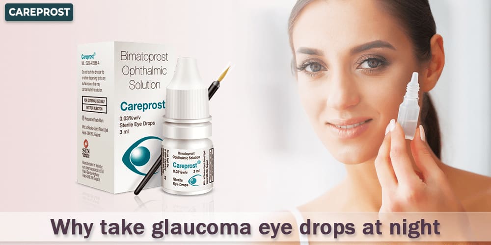 Why take glaucoma eye drops at night
